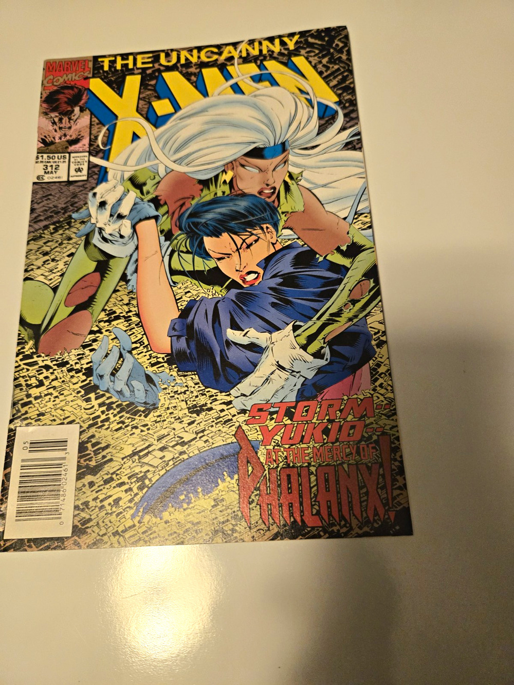Uncanny X-Men #312 Marvel Comics 1994 Newsstand Storm Yukio Phalanx Joe Madureir